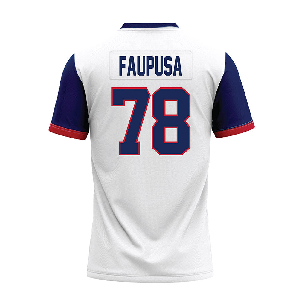 Arizona - NCAA Football : Manoah Faupusa - White Premium Football Jersey-1