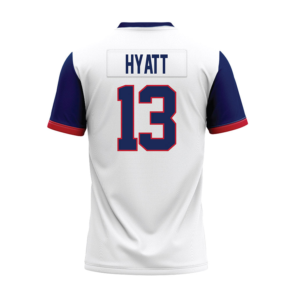 Arizona - NCAA Football : Devin Hyatt - White Premium Football Jersey-1