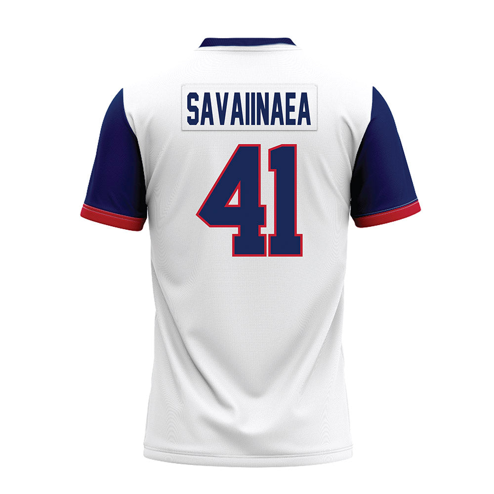 Arizona - NCAA Football : Julian Savaiinaea - White Premium Football Jersey-1
