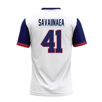 Arizona - NCAA Football : Julian Savaiinaea - White Premium Football Jersey-1