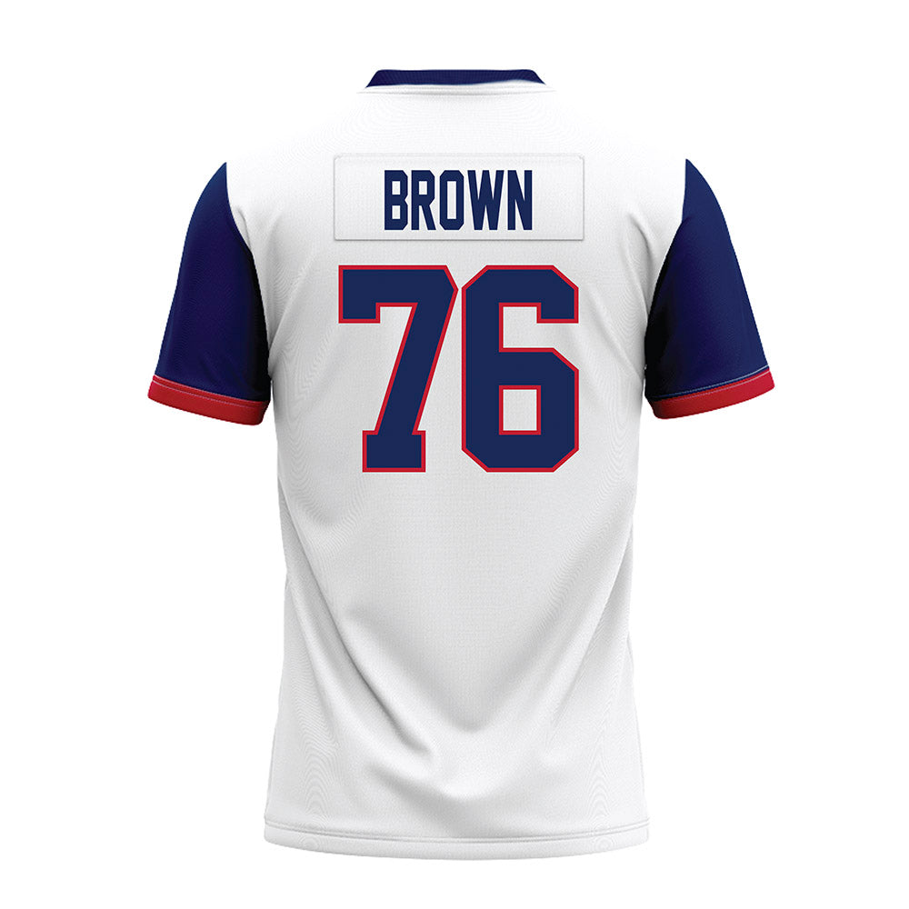 Arizona - NCAA Football : Jordan Brown - White Premium Football Jersey-1
