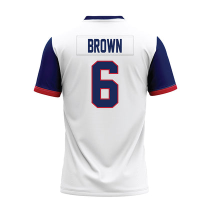Arizona - NCAA Football : Taye Brown - White Premium Football Jersey