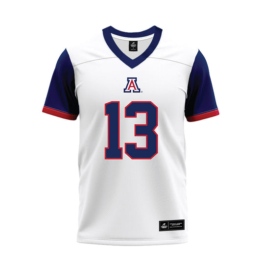 Arizona - NCAA Football : Devin Hyatt - White Premium Football Jersey-0
