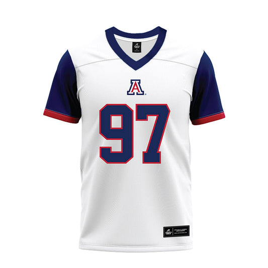 Arizona - NCAA Football : Kaleb Bilal-Jones - White Premium Football Jersey-0