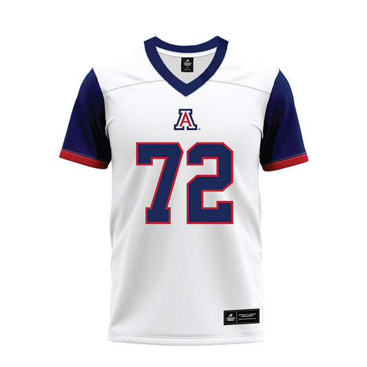 Arizona - NCAA Football : Louis Akpa - White Premium Football Jersey-0