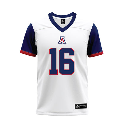 Arizona - NCAA Football : Riley Wilson - White Premium Football Jersey-0