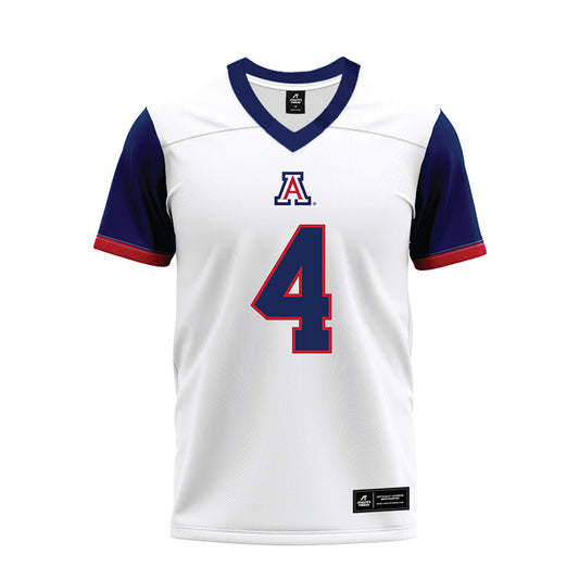 Arizona - NCAA Football : Tetairoa McMillan - White Premium Football Jersey