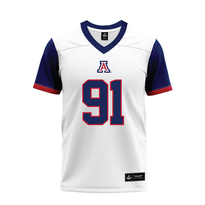 Arizona - NCAA Football : Porter Patton - White Premium Football Jersey-0