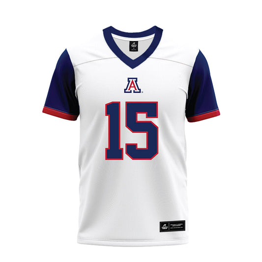 Arizona - NCAA Football : Jabari Mann - White Premium Football Jersey