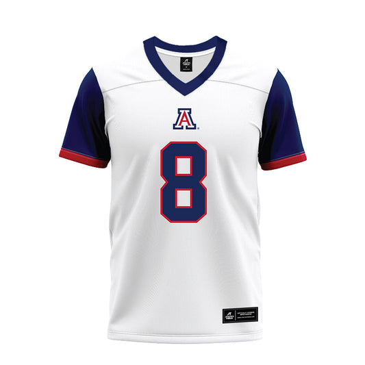  - NCAA Football : Sterling Lane - White Premium Football Jersey-0