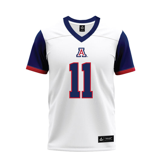 Arizona - NCAA Football : Jabari Mann - White Premium Football Jersey-0