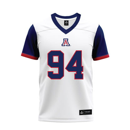 Arizona - NCAA Football : Eduwa Okundaye - White Premium Football Jersey-0