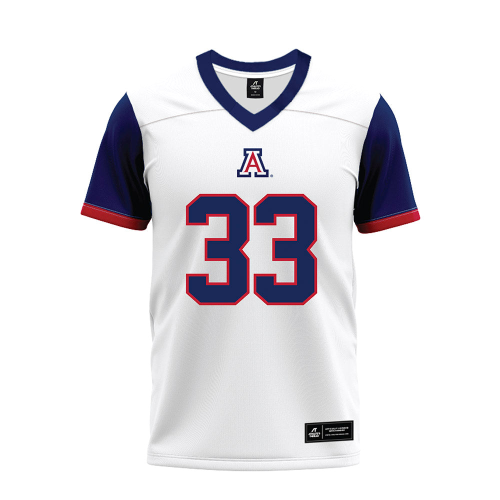 Arizona - NCAA Football : Tyler Prasuhn - White Premium Football Jersey-0