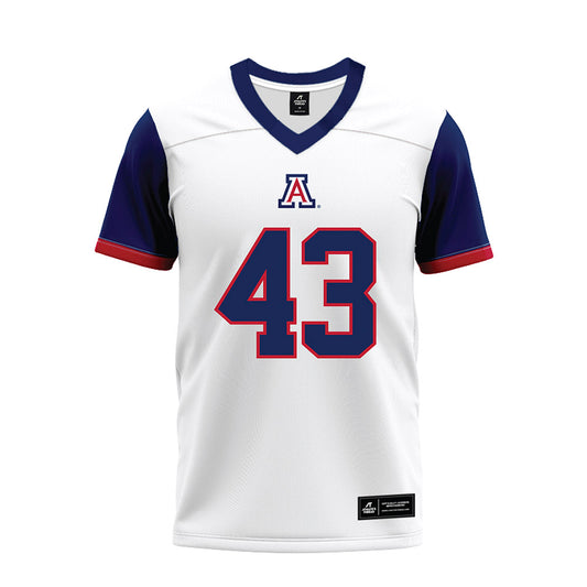 Arizona - NCAA Football : Dalton Johnson - White Premium Football Jersey-0