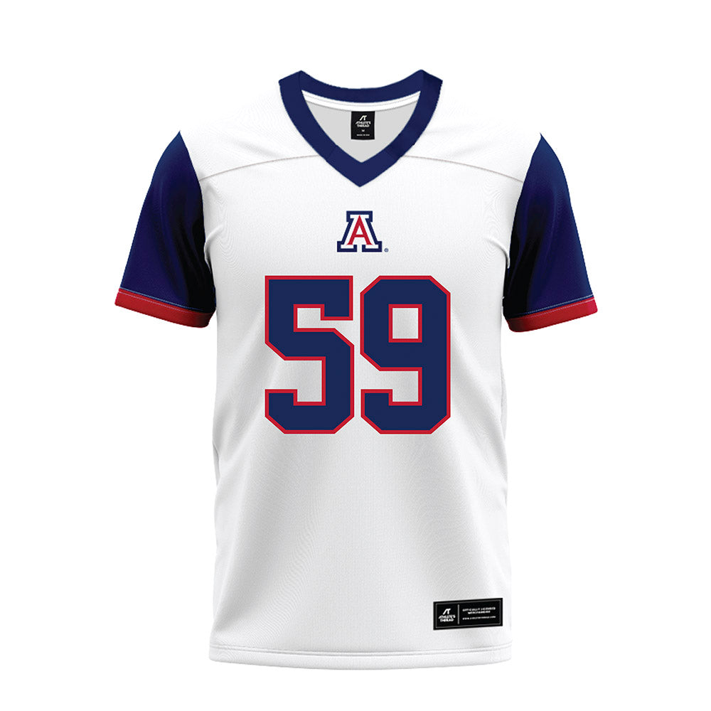 Arizona - NCAA Football : Siaosi Tapa'atoutai - White Premium Football Jersey-0