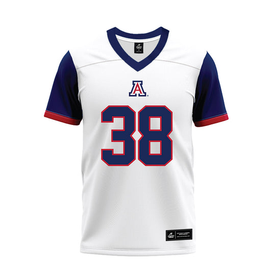 Arizona - NCAA Football : Aiden Miller - White Premium Football Jersey-0