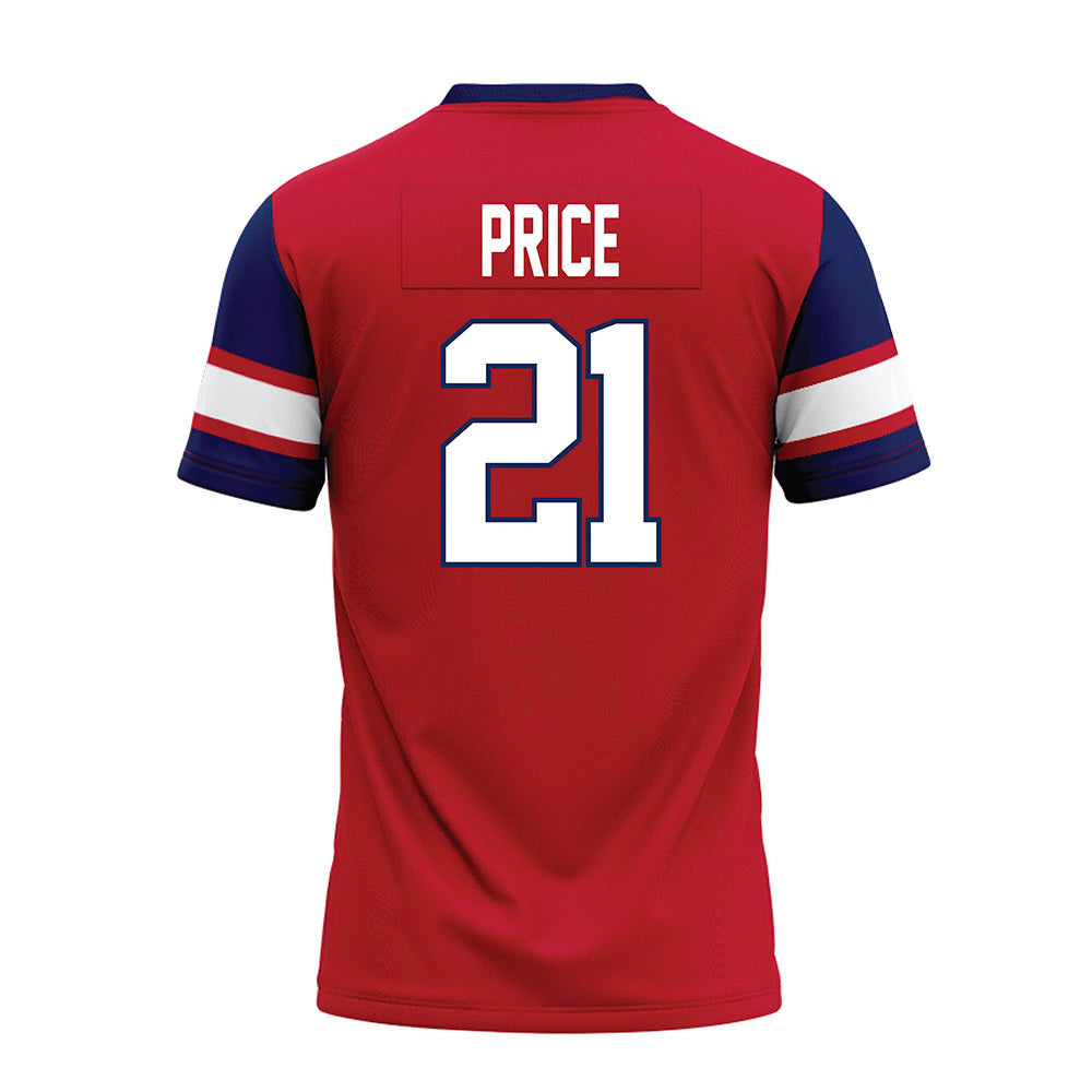 Arizona - NCAA Football : Johno Price - Red Premium Football Jersey