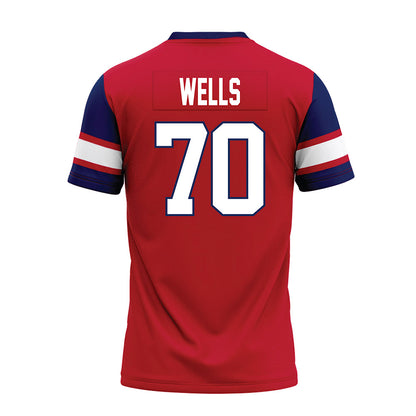Arizona - NCAA Football : Zarius Wells - Red Premium Football Jersey