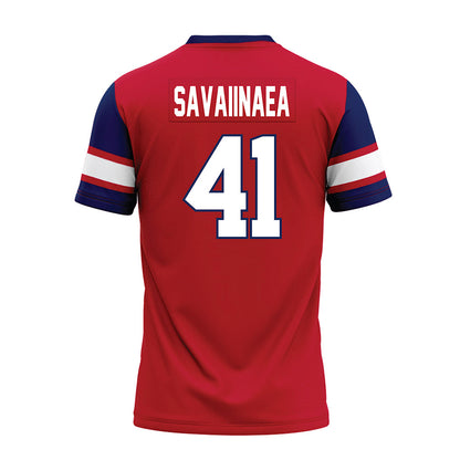 Arizona - NCAA Football : Julian Savaiinaea - Red Premium Football Jersey-1