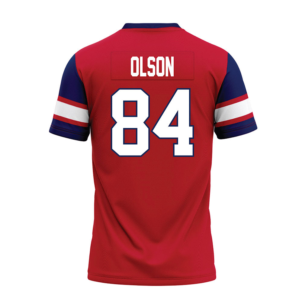 Arizona - NCAA Football : Samuel Olson - Red Premium Football Jersey