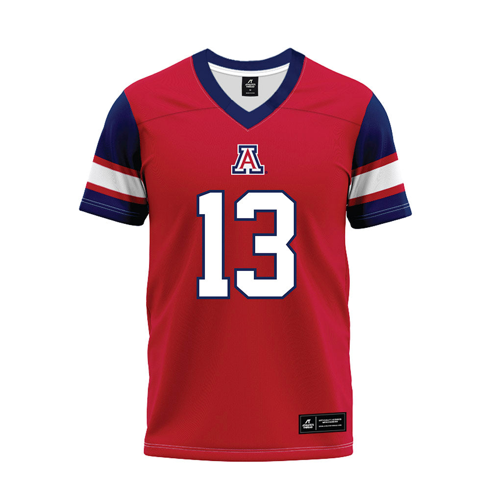 Arizona - NCAA Football : Caleb Smith - Red Premium Football Jersey-0