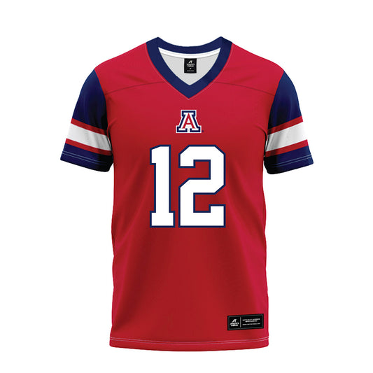 Arizona - NCAA Football : Genesis Smith - Red Premium Football Jersey-0