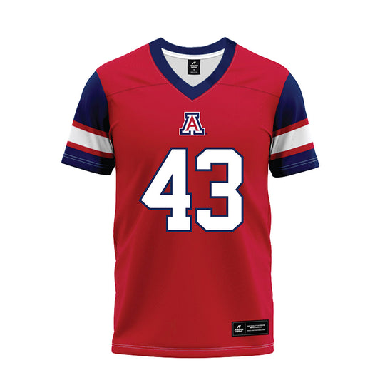 Arizona - NCAA Football : Dalton Johnson - Red Premium Football Jersey-0