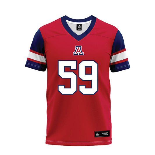 Arizona - NCAA Football : Siaosi Tapa'atoutai - Red Premium Football Jersey-0