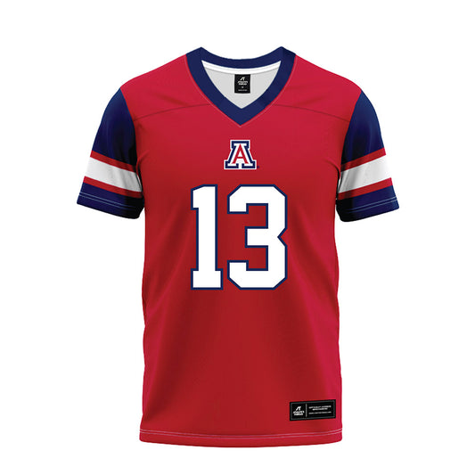 Arizona - NCAA Football : Jack Luttrell - Red Premium Football Jersey-0