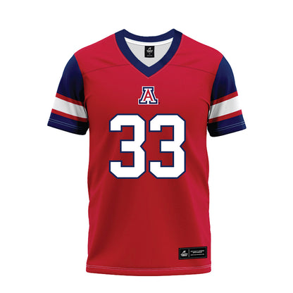 Arizona - NCAA Football : Tyler Prasuhn - Red Premium Football Jersey-0