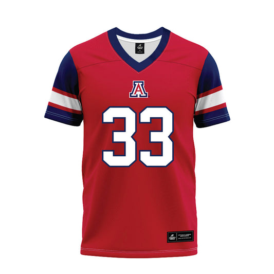 Arizona - NCAA Football : Kason Brown - Red Premium Football Jersey-0