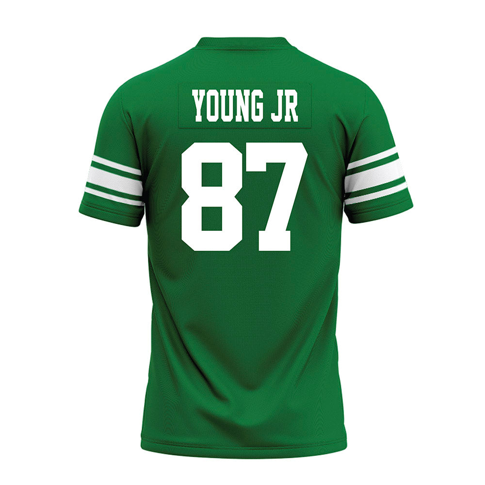 North Texas - NCAA Football : Brandon Young Jr - Green Premium Football Jersey