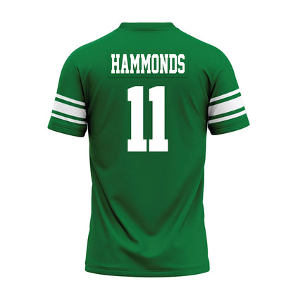 North Texas - NCAA Football : Quinton Hammonds - Green Premium Football Jersey-1