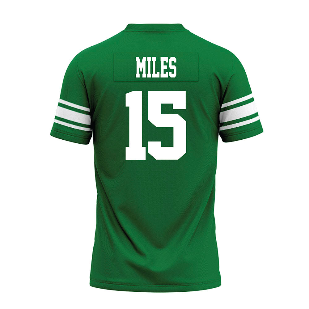 North Texas - NCAA Football : Oliver Miles - Green Premium Football Jersey