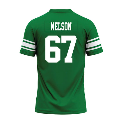 North Texas - NCAA Football : Braydon Nelson - Green Premium Football Jersey