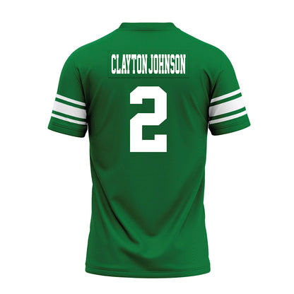 North Texas - NCAA Football : Shaadie Clayton-Johnson - Green Premium Football Jersey-1