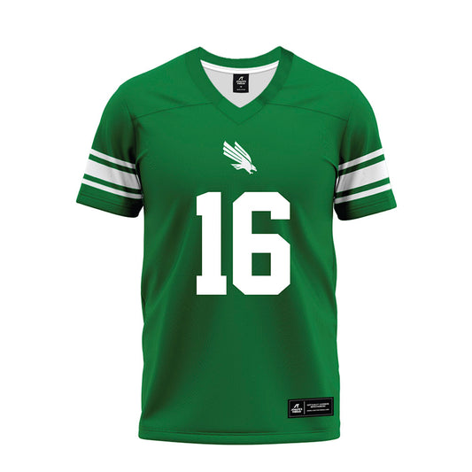 North Texas - NCAA Football : Thomas Von Grote - Green Premium Football Jersey