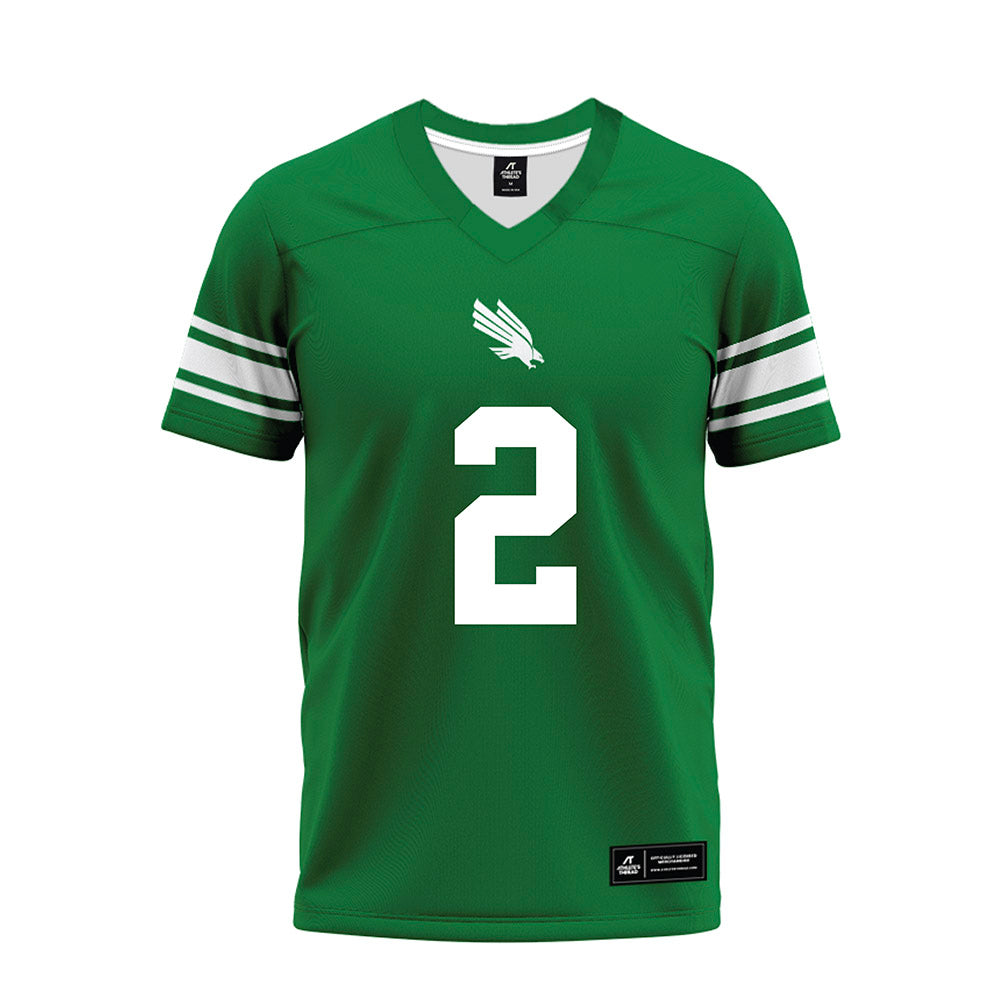 North Texas - NCAA Football : Shaadie Clayton-Johnson - Green Premium Football Jersey-0
