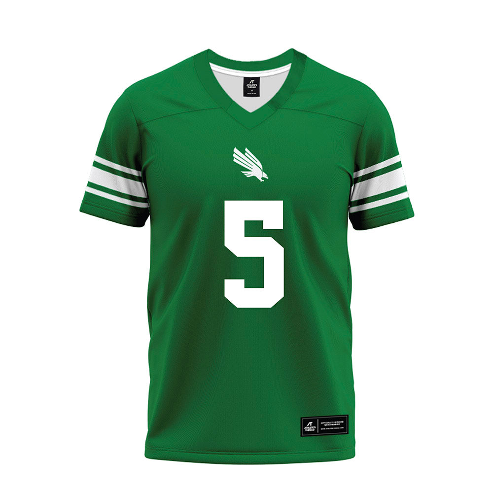 North Texas - NCAA Football : Quincy Ledet Jr - Green Premium Football Jersey