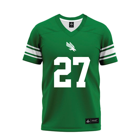 North Texas - NCAA Football : Wyatt Young - Green Premium Football Jersey