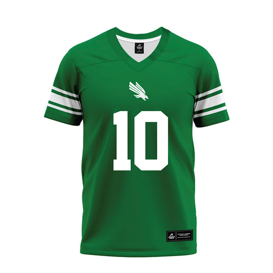 North Texas - NCAA Football : Wyatt Young - Green Premium Football Jersey-0
