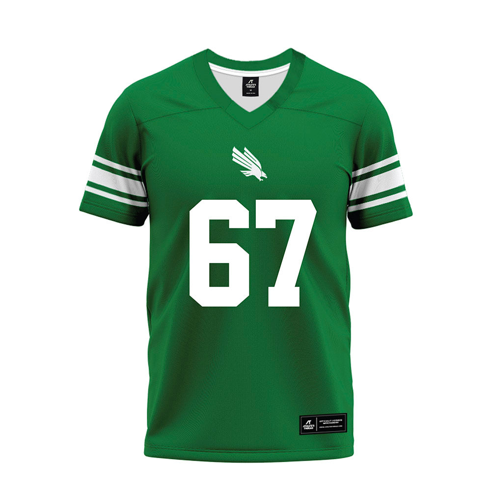 North Texas - NCAA Football : Braydon Nelson - Green Premium Football Jersey