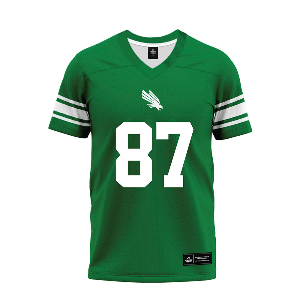 North Texas - NCAA Football : Brandon Young Jr - Green Premium Football Jersey