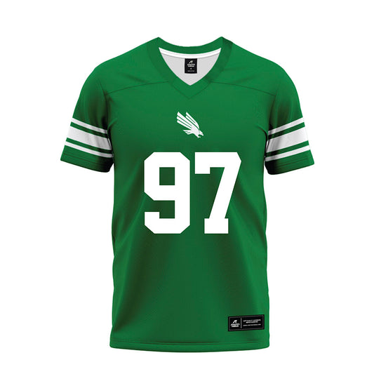 North Texas - NCAA Football : Treviance Bronson - Green Premium Football Jersey