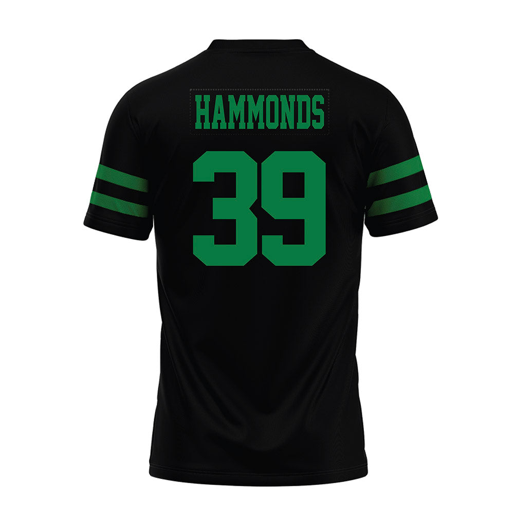 North Texas - NCAA Football : Quinton Hammonds - Black Premium Football Jersey-1