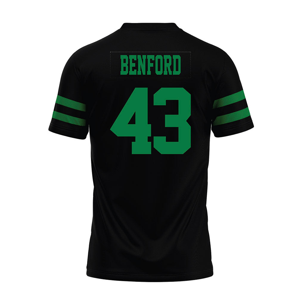 North Texas - NCAA Football : Anthony Benford - Black Premium Football Jersey-1