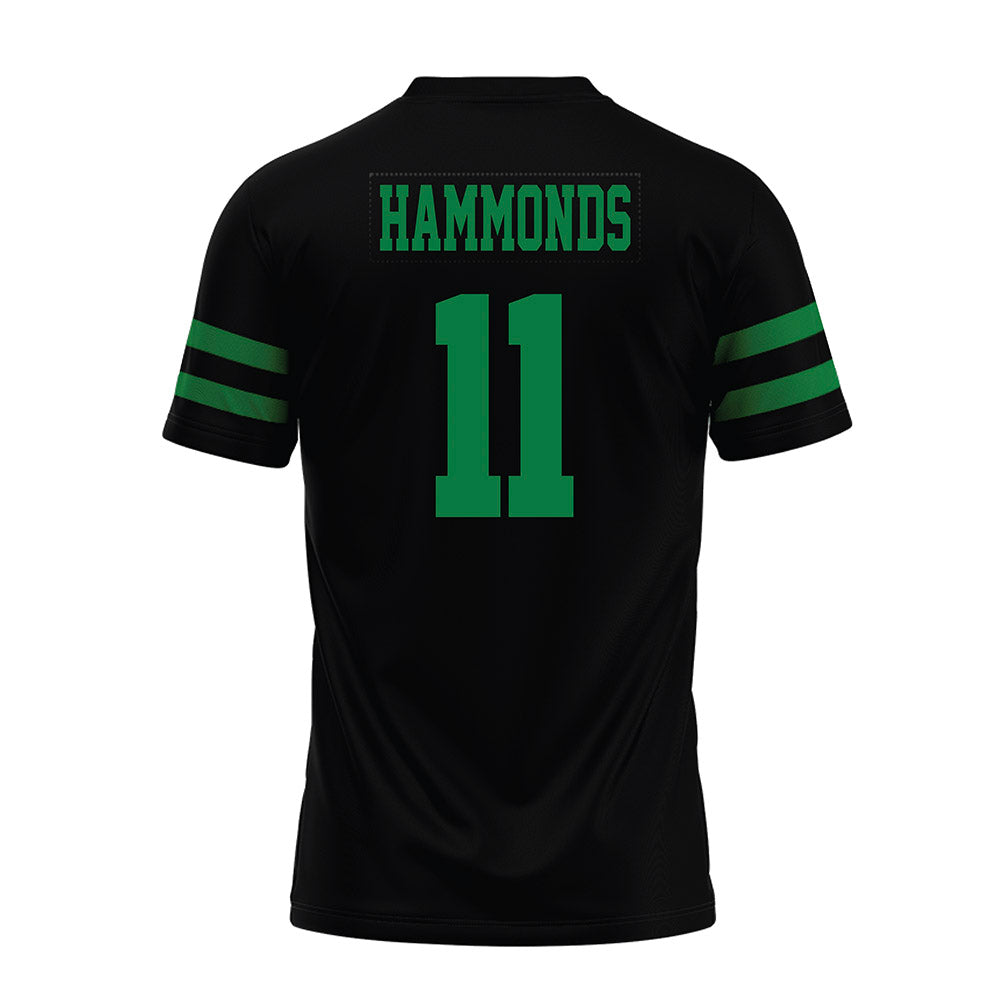 North Texas - NCAA Football : Quinton Hammonds - Black Premium Football Jersey-1