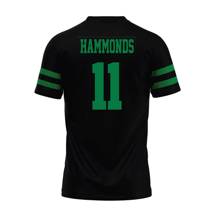 North Texas - NCAA Football : Quinton Hammonds - Black Premium Football Jersey-1
