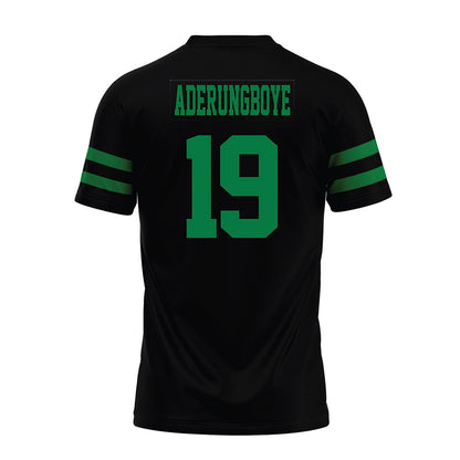 North Texas - NCAA Football : Victor Aderungboye - Black Premium Football Jersey