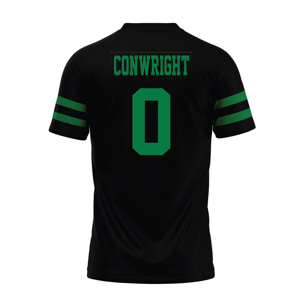 North Texas - NCAA Football : Blair Conwright - Black Premium Football Jersey